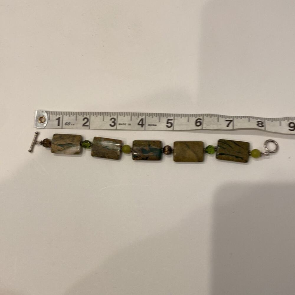 Bracelet Multicolored Rectangular Gemstones With … - image 5